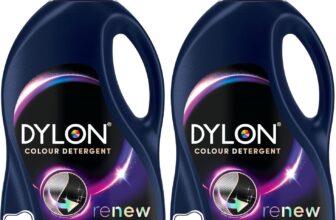 Dylon Black & Dark Detergent (30 Wash Loads), Liquid Laundry Detergent for all Black & Dark Clothes, renewing in every wash with optimal results in 10 washes (Pack of 2)