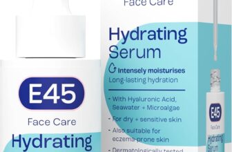 E45 Face Hydrating Serum – Instant 48-Hour Hyaluronic Acid Formula for Dry, Sensitive & Eczema Prone Skin – Rehydrating & Reinvigorating Serum Perfume Free – Dermatologically Tested – 30ml