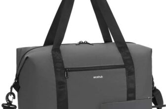 ECOHUB for Ryanair Cabin Bags 40x30x20, 2Pcs Foldable Underseat Holdall Carry On Bag Grey/Pink/Red – Sold by Ecohub Euro / FBA