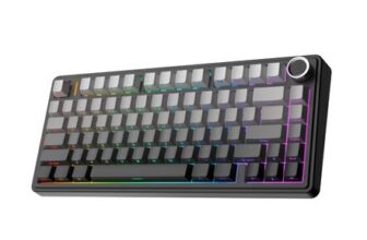 EPOMAKER AULA F75 Wireless Mechanical Gaming Keyboard, 75% Layout with Knob,