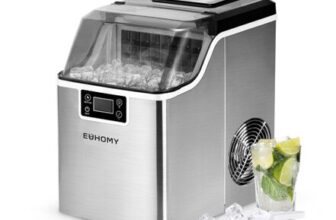 EUHOMY Ice Cube Maker Machine Countertop-2 Ways to Add Water