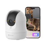 EZVIZ 4K WiFi Indoor Camera Wired, 360, Call-Button, Colour Night Vision, Human/Pet/Sound Detction, Prime Only Ezviz Direct /FBA