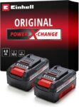 Einhell 18V 4.0Ah Lithium-Ion Battery Twin Pack (Power X-Change 2 x 4.0Ah Batteries) – Prime Day Deal