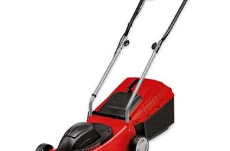 Einhell 32cm Rotary Lawn Mower 1200W Electric Lawnmower 30L Grass Box GC-EM 1232 20-60mm 10m Corded