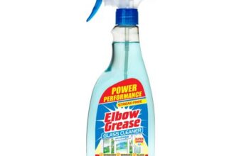 Elbow Grease Glass Cleaner with Vinegar for Windows and Mirrors