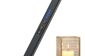 Electric Flameless Arc Plasma Lighter USB-C Rechargeable With Charging Cable – Safety Lock & Auto Cut-off, Sold by Lcfun – FBA