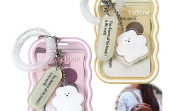 Embhlitfe 2-Piece Cute Kpop Star-Wave Photo Frame with Card Holder