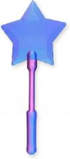 Embhlitfe Credit Card Wand 3D Printed Star Magic Wand,Contactless Payment Card Holder Rainbow Candy Colored Star Wand for Princess Costume,Birthday Favors,Cosplay Prop, for Little Girls (3)