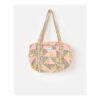 Emily Pink & Brown Patchwork Corduroy Quilted Bag