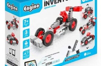 Engino Inventor Speed Racer with 5 Models Mechanics and Construction Toy