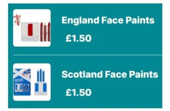 England Or Scotland Face Paints
