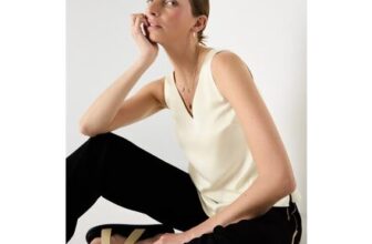 Et Vous Cream Satin Vest Top