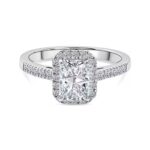Eternal Sparkle Ring LUXURIANT 1.25 Ct. Lab Grown Diamond Halo Rin