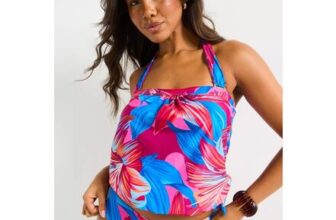 Everyday Mix & Match Blouson Tankini Top – Print