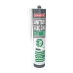 Evo-Stik Sanitary Silicone Stay White – 280ml – Premium Sanitary Sealant – Stops Mould