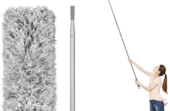 Extendable Feather Duster for Cleaning,110 Inches Bendable Microfiber Dusters Long Telescopic Dusters with Pole and Handle for Cleaning Ceiling Fan,Blinds,Car