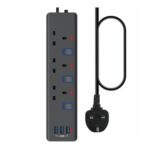 Extension Lead with USB Slots(3 USB), 2M Extension Lead