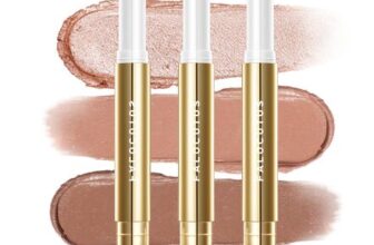 FALOCUTUS 3-Pack Gel Eyeshadow Sticks, Waterproof, Matte and Shimmer