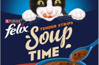FELIX Soup Tender Strips Farm Selection Wet Cat Food 6x48g (Pack of 8)