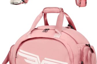 FIORETTO 30L Sports Gym Bag with Wet Pocket & Shoe Compartment, Sports Holdall Backpack for Men Women Pink