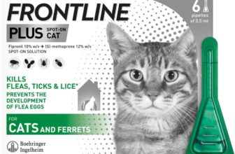 FRONTLINE Plus Flea & Tick Treatment for Cats and Ferrets – 6 Pipettes