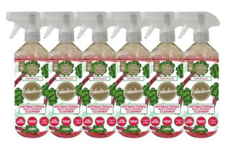 Fabulosa Multi-Purpose Anti-Bacterial Disinfectant Trigger Spray with Long Lasting Fragrance, 500ml, 6 Pack, Wild Rhubarb (£7.12 S&S)