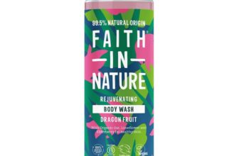 Faith In Nature Natural Dragon Fruit Body Wash, Rejuvenating Shower Gel, Vegan and Cruelty Free, No SLS or Parabens, 400 ml