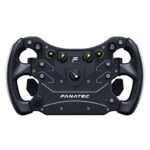Fanatec Sim Racing CSL Steering Wheel GT3 Overmolded Grips, Custom Magnetic Shifters, Dual Analog Paddles, OLED Display,