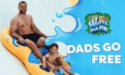 Fathers Day at Sandcastle Waterpark, Dads go FREE With a Full Paying Guest – eg Individual (3-7 Years)