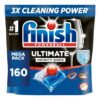 Finish Dishwasher Tablet, Ultimate Infinity Shine, 160 Tabs (80 X 2 Pck)