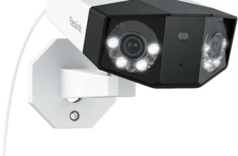 First 16MP UHD Dual-Lens PoE Security Camera with 180 Panoramic View