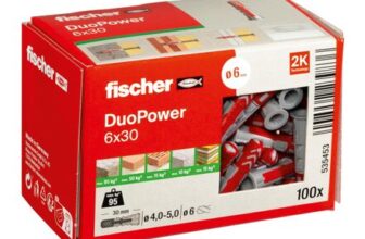 Fischer DuoPower 6×30 Universal Plugs with 2-Component Tech, 100
