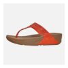 FitFlop Womens Incastone Toe Post Sandals Fire Red