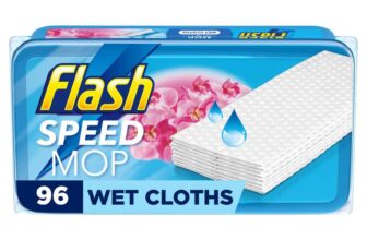 Flash Speedmop Wet Cloth Refills, Floor Cleaner, Wild Orchid, 96 Count (24 x 4) – Prime Day Deal