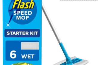 Flash Speedmop Wet Mop Floor Cleaner Starter Kit For Cleaning Floors, Includes: 1 Mop, 6 Wet Refills £10.52 s&s