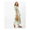 Floral Print Puff Sleeve Maxi Dress Green £25.00 Price Reduced from£50.00