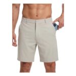 Flyplus Mens Golf Shorts 9, 5 Pockets, Tee Loops