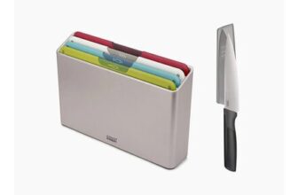 Folio Icon 4-Piece Multicolour Chopping Board Set with Knife