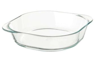 Följsam Oven Dish, Clear Glass, 24.5×24.5 cm – Free Collect In Store Only