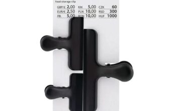 Food Storage Clips, Black – Assorted Sizes (Pack of 3)