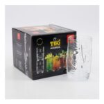 Four Pack Tiki Glass Tumblers 4x450ml