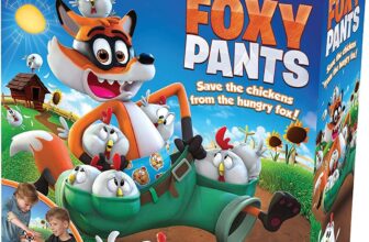Foxy Pants: Save the Chickens From the Hungry Fox Fun Board Game for Kids For 2-4 Players Ages 4