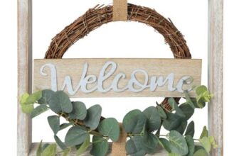 Framed Foliage Solar Wall Plaque