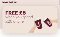 Free extra £5 when you buy a £20 Costa gift card / £10 extra with a £40 gift card / £15 extra with a £60 gift card