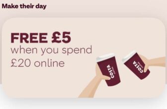 Free extra £5 when you buy a £20 Costa gift card / £10 extra with a £40 gift card / £15 extra with a £60 gift card