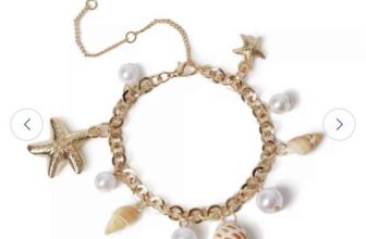 Freedom Gold Tone Pearl Shell and Metal Charm Bracelet – Free C&C