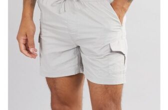 French Connection Mens Combat Swim Shorts Light Grey