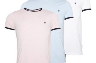 French Connection Mens Three Pack Ringer T-Shirts