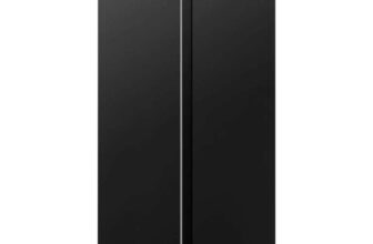 Fridgemaster MS83430EB 83cm Frost Free American Style Fridge Freezer Black E Energy Rated 430L Capacity (Sold By AO eBay)