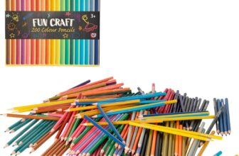 Fun Craft Colouring Pencils 50 or 200 Pack Coloured Pencil Set for Kids Non-Toxic Art Pencils for School, Drawing & Crafts Bulk Colour Set for Classrooms, Party Bags & Activities 3 (200 Pack)